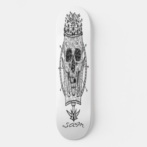 skateboard Custom Skeleton Nautical King