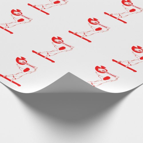 Skateboard dancer wrapping paper