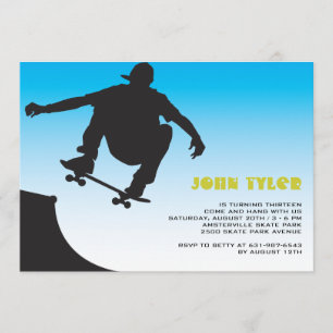 Skateboard Dude Invitation