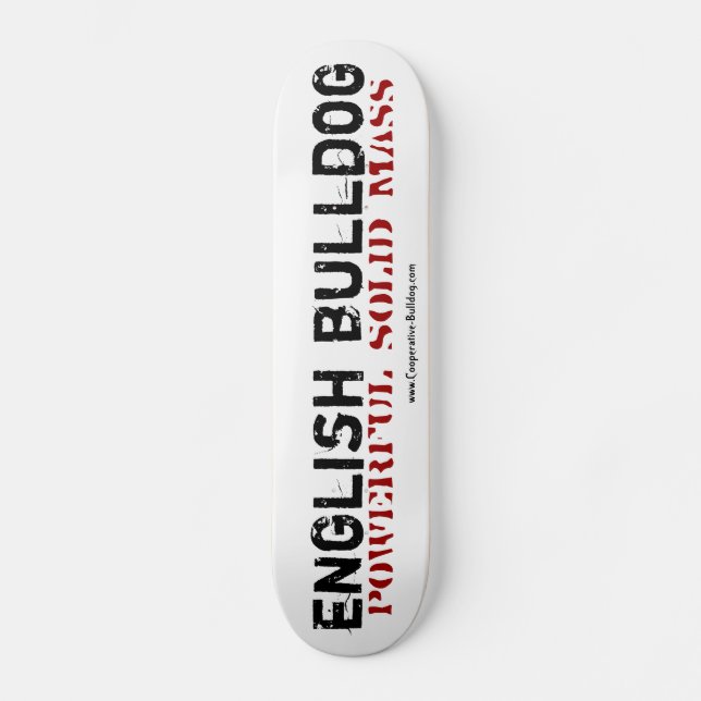 Skateboard English Bulldog (Front)
