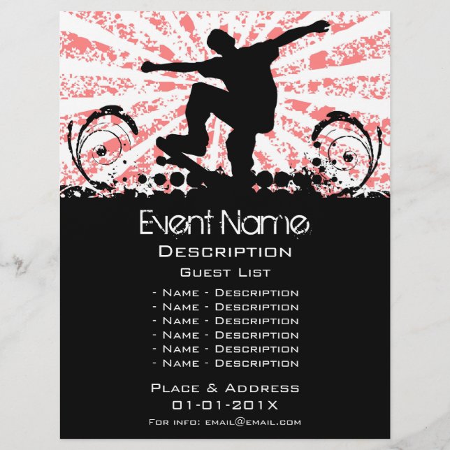 Skateboard Event Promotion Flyer (Front)