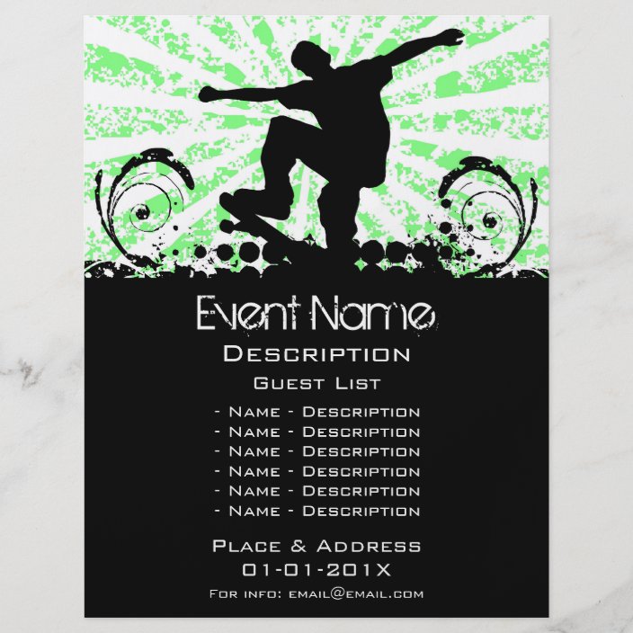 Skateboard Event Promotion Flyer