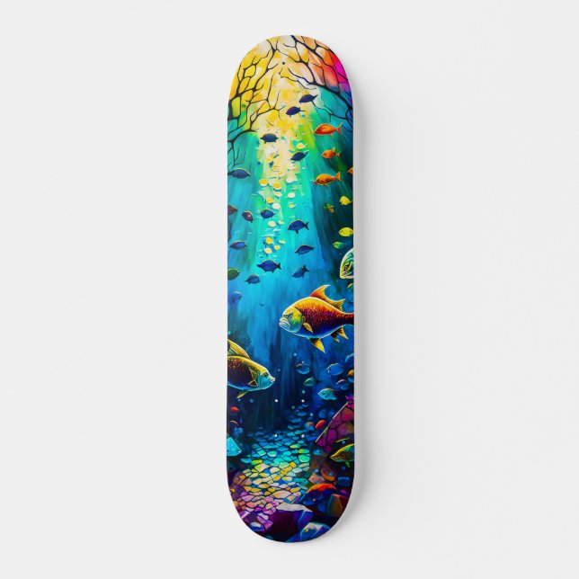 Skateboard Fish in the Underwater World (Front)