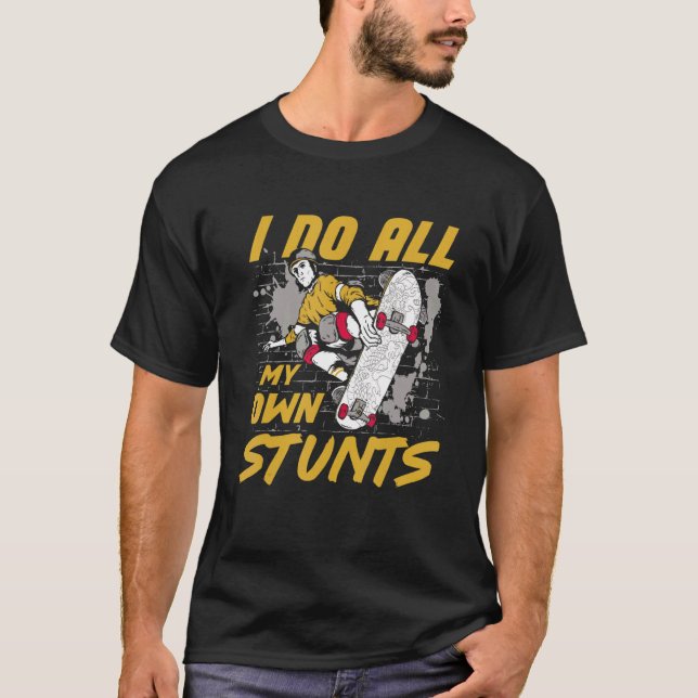 Skateboard  For Boys Men Women Skating Kickflip Sk T-Shirt (Front)