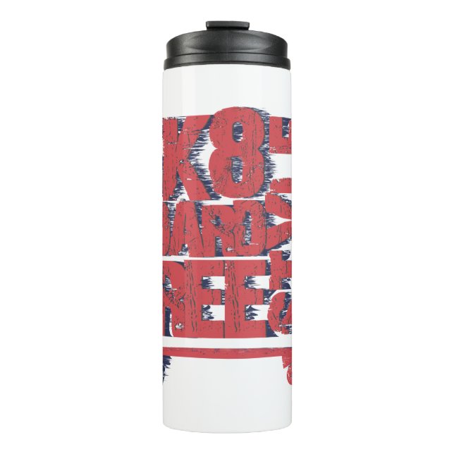skateboard freestyle thermal tumbler (Front)