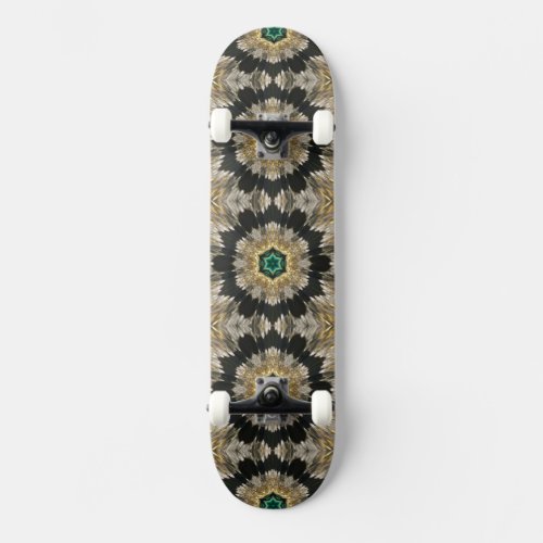 Skateboard Geometric Geode Sparkle