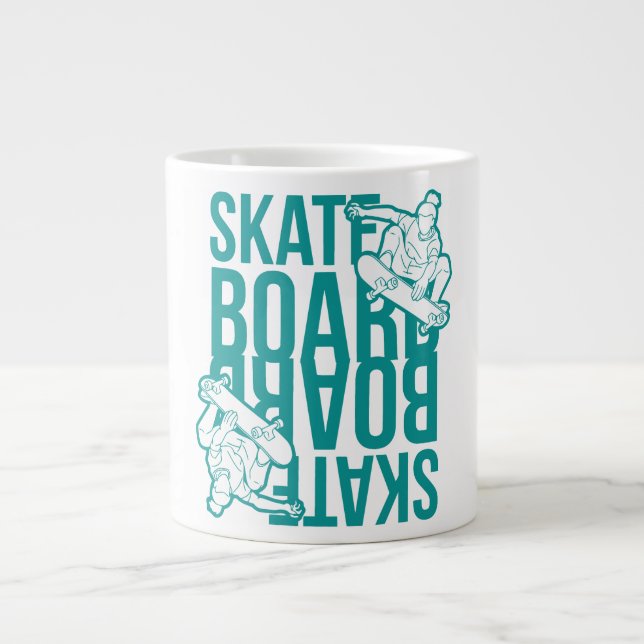 skateboard giant coffee mug (Front)
