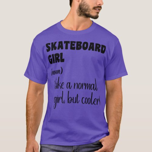Skateboard Girl 1 T_Shirt