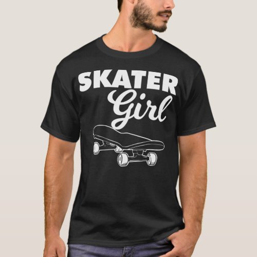 Skateboard Girl cute Skater Girl T_Shirt