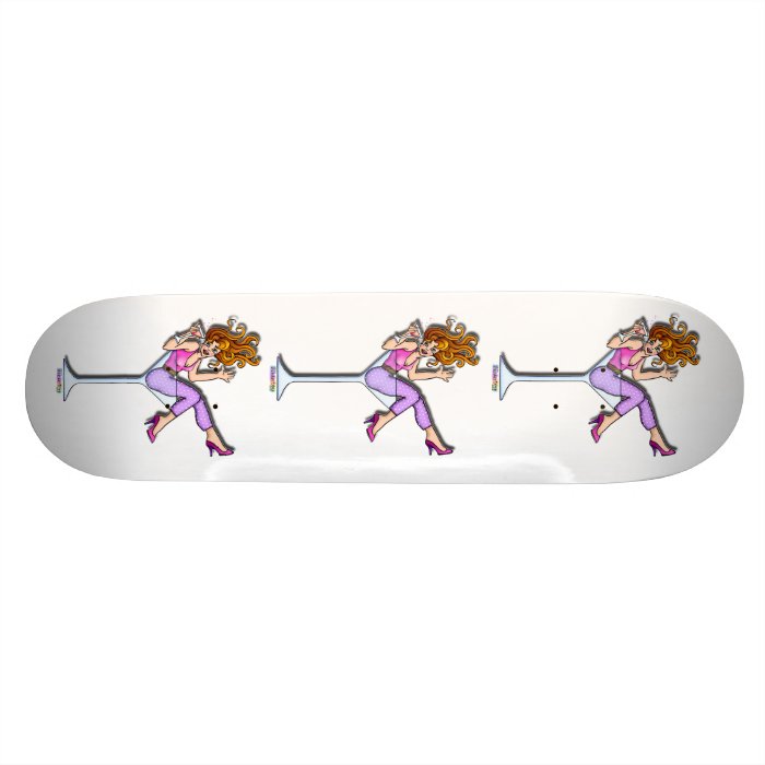 Skateboard   Girl in a Martini Glass, Lil Red