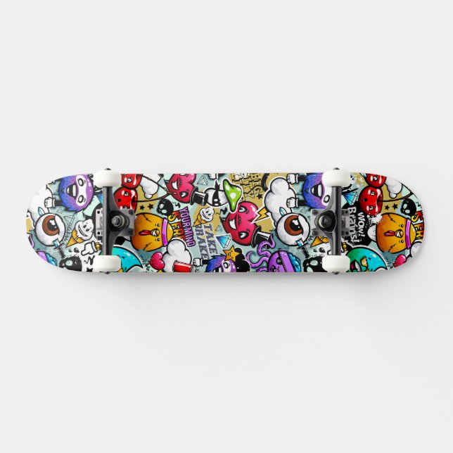 Skateboard - graffiti design | Zazzle