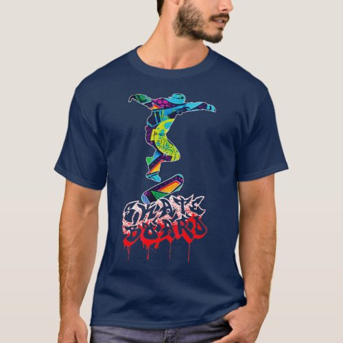 Skateboard Graffiti Style Skater Boys ns T_Shirt