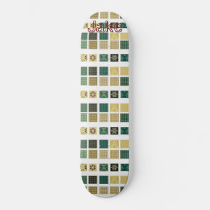 Skateboard Green Brown