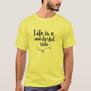 Skateboard Happiness Quote - Funny Skate Saying T-Shirt