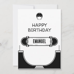 SKATEBOARD HAPPY BIRTHDAY CARD