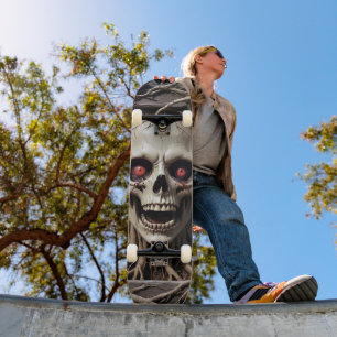 Skateboard Horror Monster Skull
