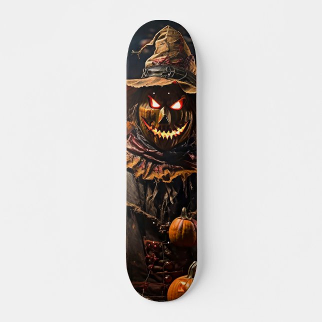 Skateboard Horrorous ghost pumpkin (Front)