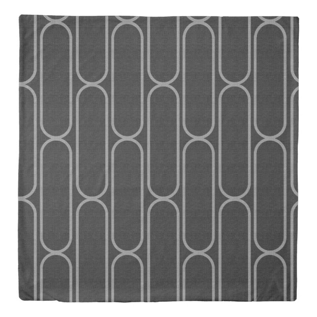 Skateboard Hourglass Comforter Cover  Charcoal (Front)