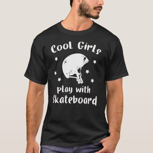 Skateboard Kickflip Gift Longboard Sk8er SK8 T_Shirt
