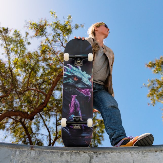 Skateboard Lagarto with Neon Lights (Outdoor 1)
