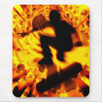 skateboard light explosion mouse pad