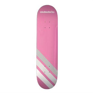 Skateboard Lines Pink Cubebric