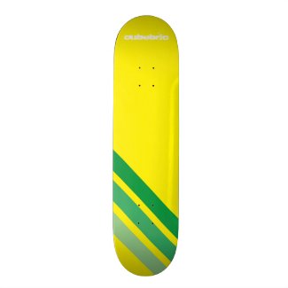 Skateboard Lines Yellow Cubebric