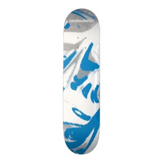 Skateboard Liquid Blue Cubebric
