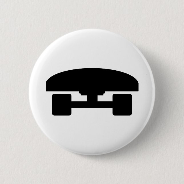 Skateboard logo icon button (Front)