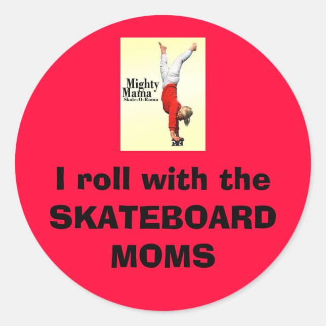 Skateboard Moms Sticker (Front)