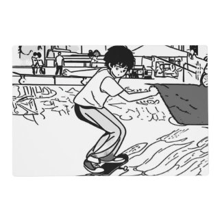 Skateboard Moves - Young Skateboarder Placemat
