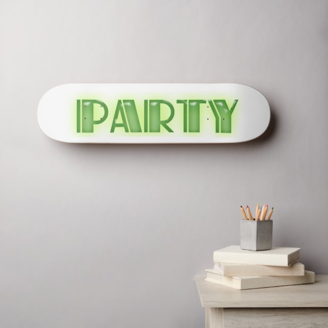 Skateboard One Simple Word Party! (Wall Art (Horz))
