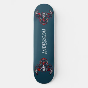 skateboard Personalized  Red Bull Mecha