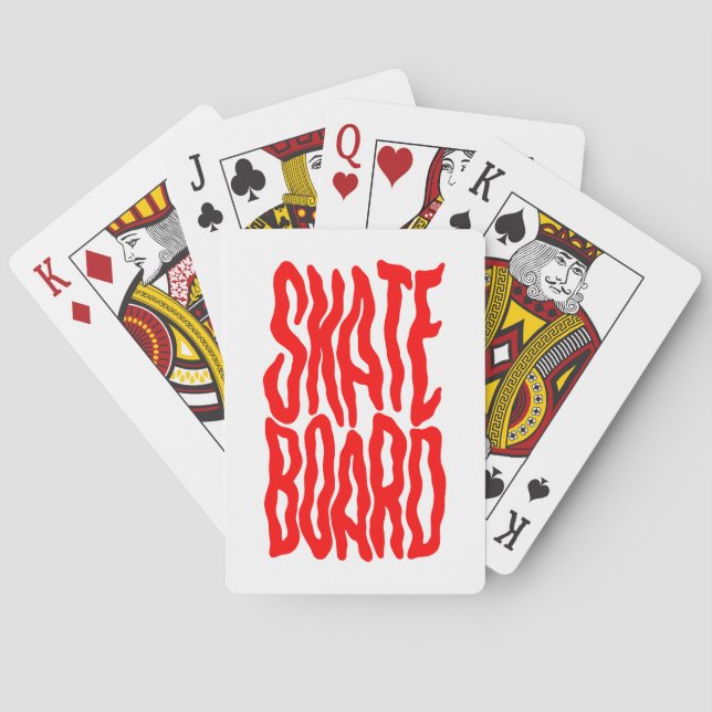 Skateboard Poker Cards (Back)