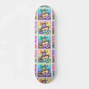 Skateboard - Pop Art Hot Dog with Chips and a Drin Deck