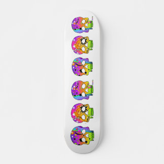 Skateboard - POP ART SKULLS
