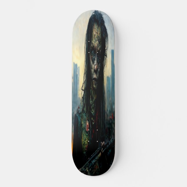 Skateboard Portrait of a Girl Zombie (Front)