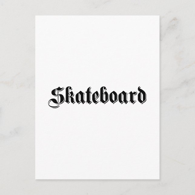 Skateboard Postcard (Front)