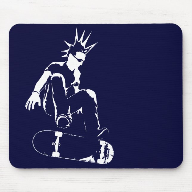 skateboard punk mouse pad (Front)