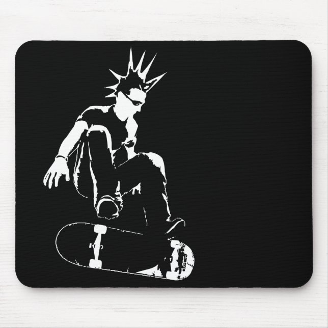 skateboard punk mouse pad (Front)