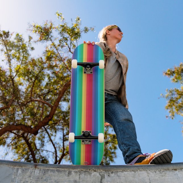 Skateboard Rainbow Stripe HAMbWG  (Outdoor 1)