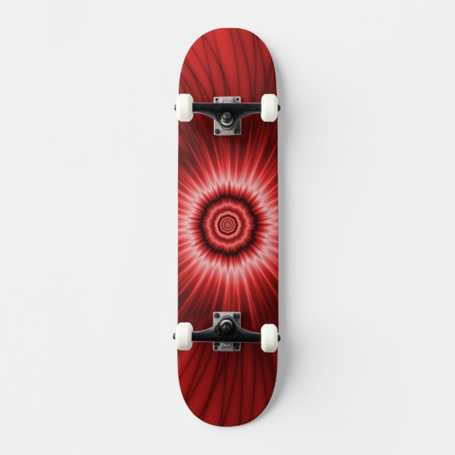 Skateboard    Red Explosion Deck (Front)