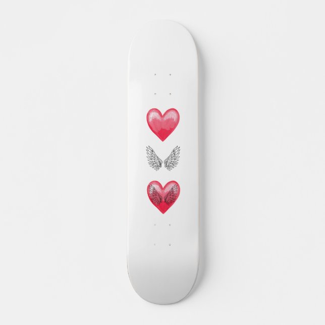 Skateboard, Red Heart Skateboard (Front)