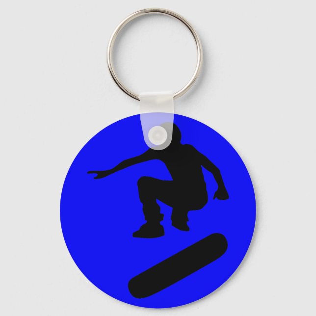 skateboard silhouette keychain (Front)