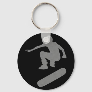 skateboard silhouette keychain
