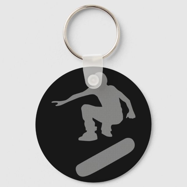 skateboard silhouette keychain (Front)