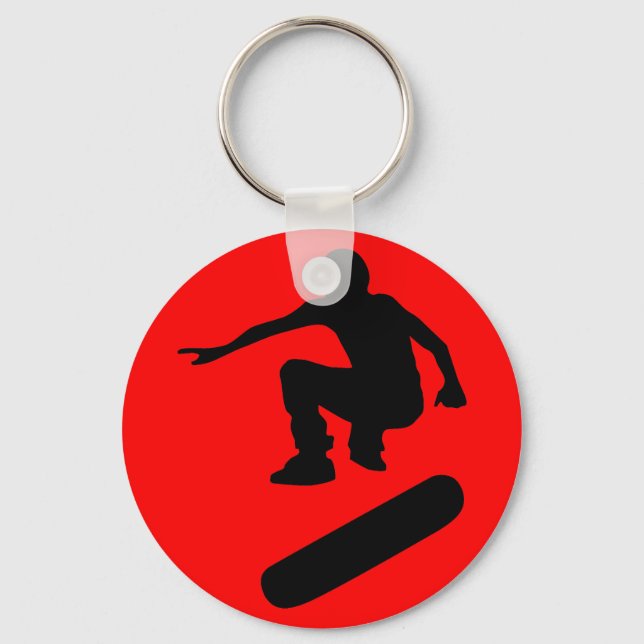 skateboard silhouette keychain (Front)