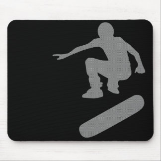 skateboard. silhouettes. mouse pad