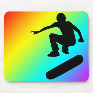 skateboard. silhouettes. mouse pad