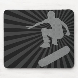 skateboard. silhouettes. mouse pad